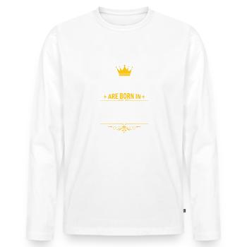 Juillet 1982 - Cadeau du 40e anniversaire. Génial. - T-shirt manches longues Premium bio Homme - blanc - Devant - Nico (187cm)