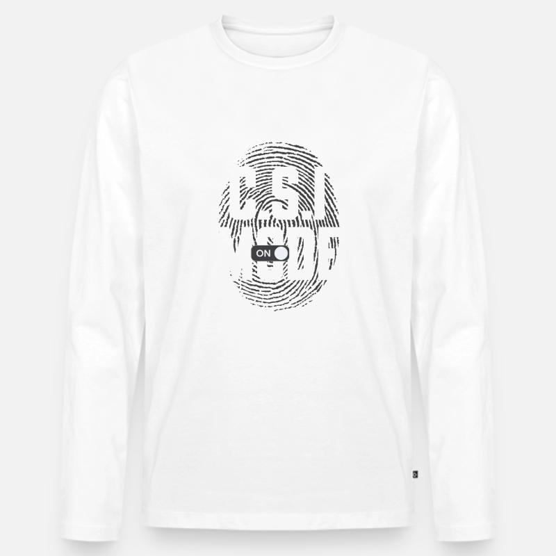 Securing traces - Kripo Polizei Kriminaltechnik - Men's Premium Organic Long Sleeve Shirt - white
