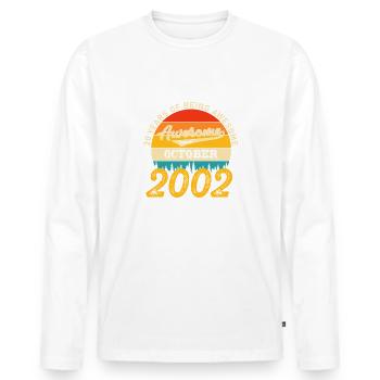 Octobre 2002 - Cadeau de 20e anniversaire. Légende. - T-shirt manches longues Premium bio Homme - blanc - Devant - Nico (187cm)