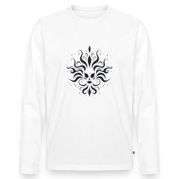 Découvrez Santeria Art pour les adeptes et les amis - T-shirt manches longues Premium bio Homme - blanc - Devant - Nico (187cm)