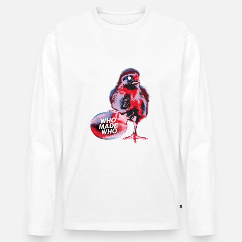 WhoMadeWho - Zombie Chick - Männer Premium Bio Langarmshirt - Weiß