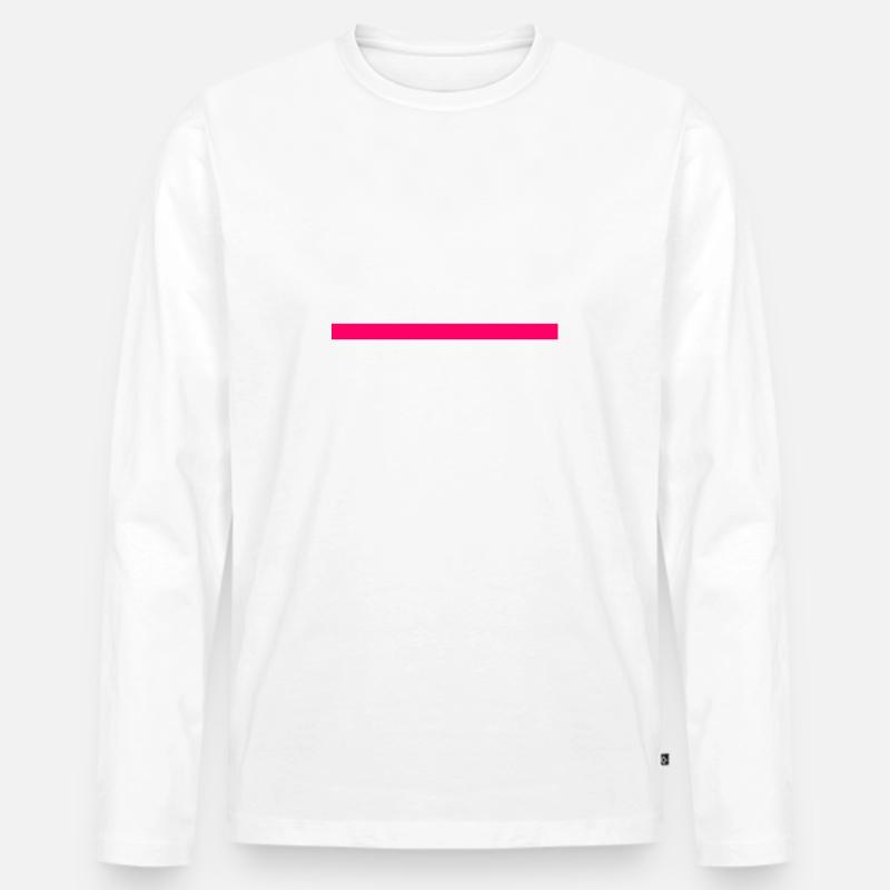 Zero fucks given - Männer Premium Bio Langarmshirt - Weiß