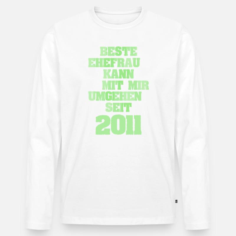 Jahr 2011 - Männer Premium Bio Langarmshirt - undefined