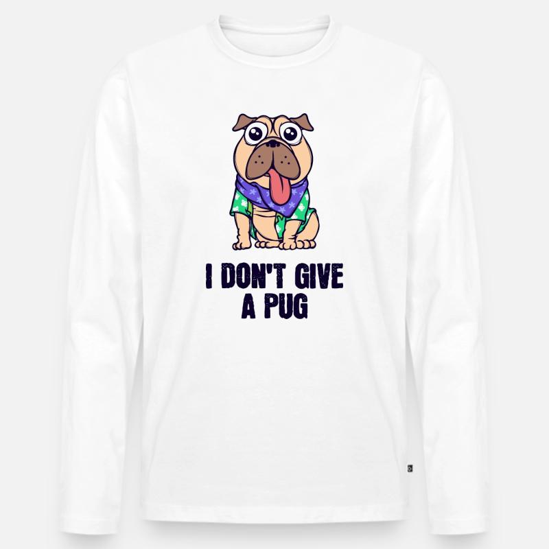 Haustiere Hund Knuddeltier Lieblingstier Statement - Männer Premium Bio Langarmshirt - Weiß