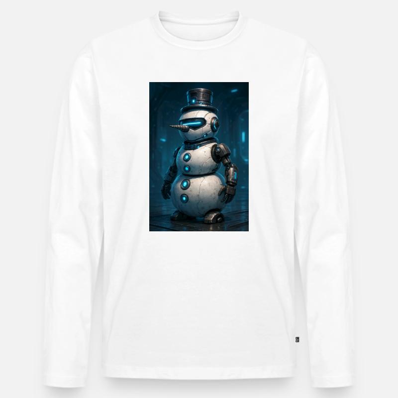 RockyZoo21 - Männer Premium Bio Langarmshirt - Weiß