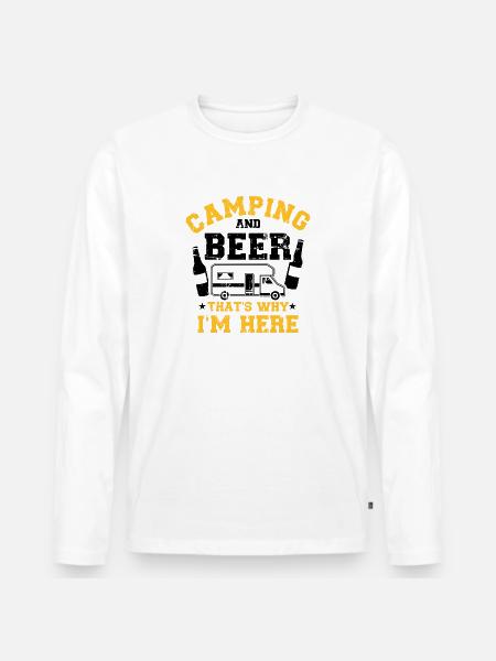 Camper - Men's Premium Organic Long Sleeve Shirt - white