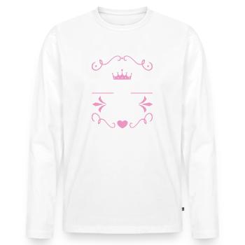 Geburtstag Schusterin Schuster geboren 1995 Geb - Männer Premium Bio Langarmshirt - Weiß - Vorne - Nico (187cm)