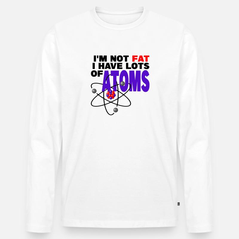 Atomares Regime - Männer Premium Bio Langarmshirt - Weiß