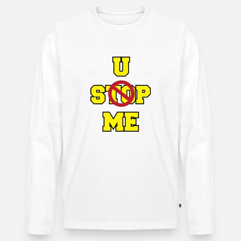 John Cena - Männer Premium Bio Langarmshirt - Weiß