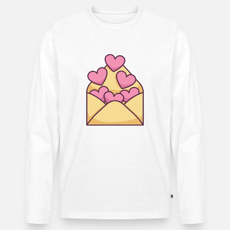 Lieferservice - Männer Premium Bio Langarmshirt - Weiß