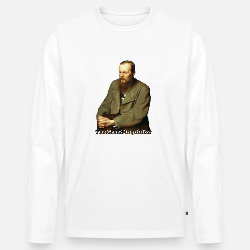 Der Großinquisitor - Männer Premium Bio Langarmshirt - Weiß