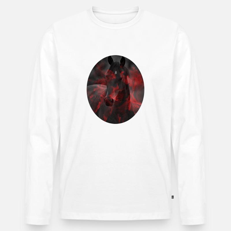 Pferd - Männer Premium Bio Langarmshirt - undefined