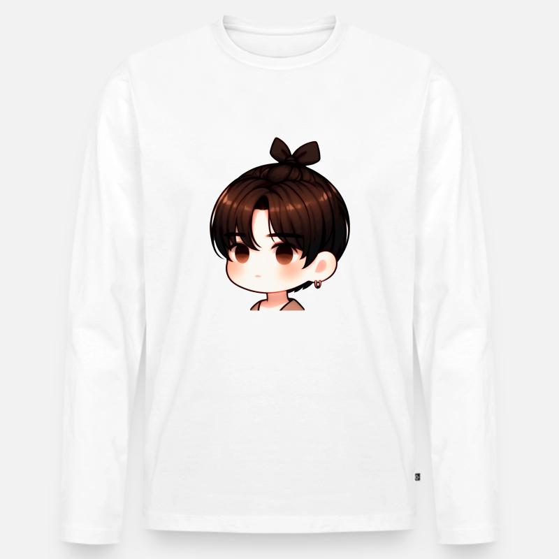 Coole Jungs - Männer Premium Bio Langarmshirt - Weiß