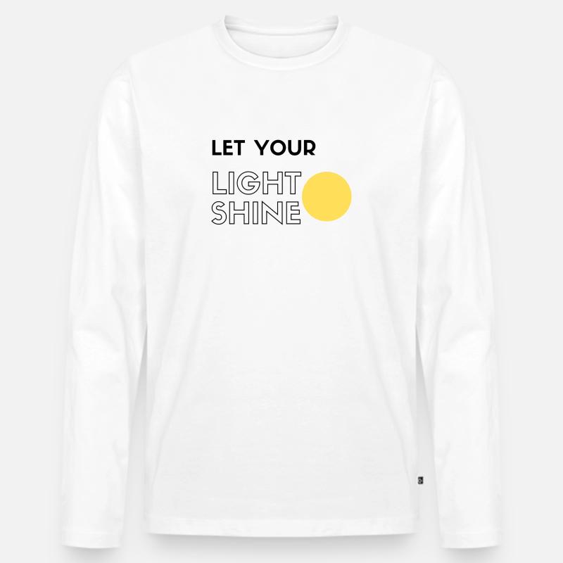 Persönliche Entwicklung - Männer Premium Bio Langarmshirt - Weiß