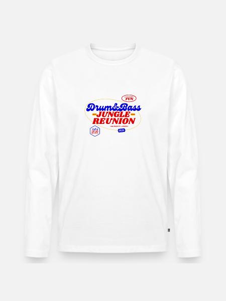 DnB Jungle Reunion - Men's Premium Organic Long Sleeve Shirt - white