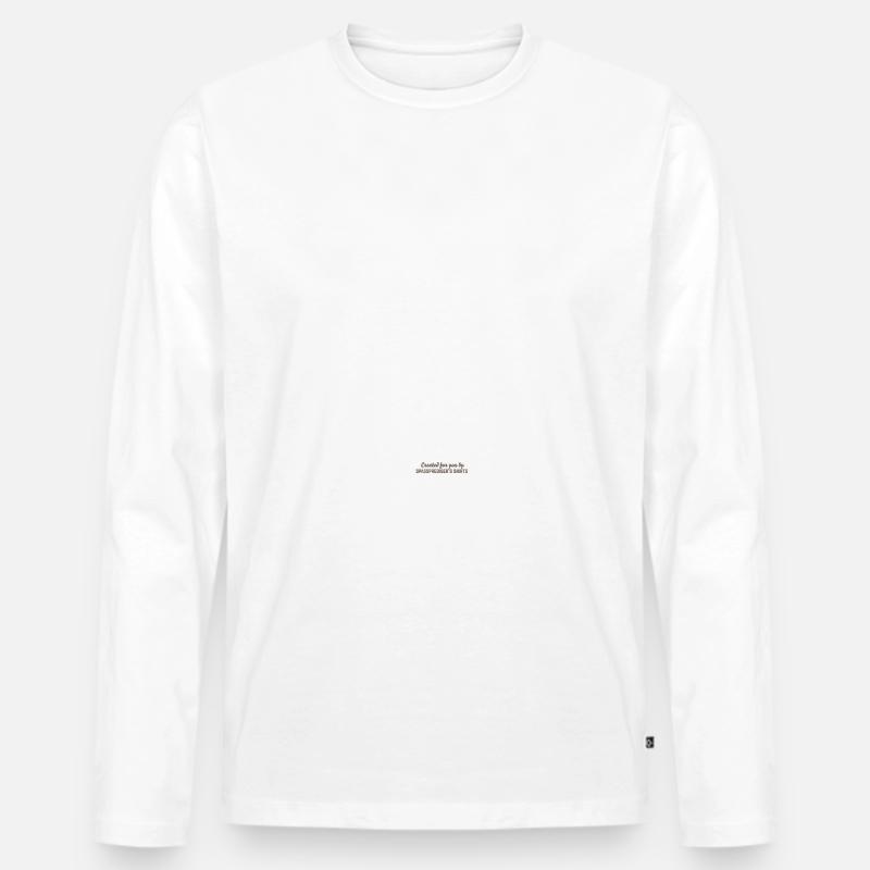 Gefrees - Männer Premium Bio Langarmshirt - Weiß