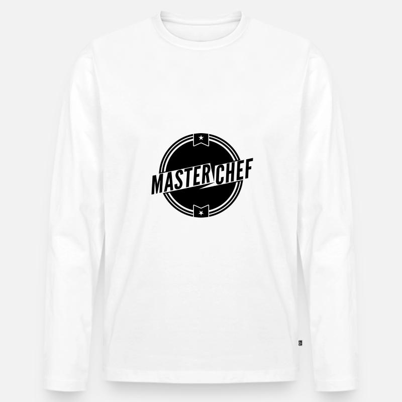 MEISTERKOCH 2 - Männer Premium Bio Langarmshirt - Weiß