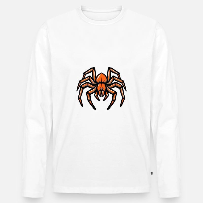 Tarantula Comic - Männer Premium Bio Langarmshirt - Weiß