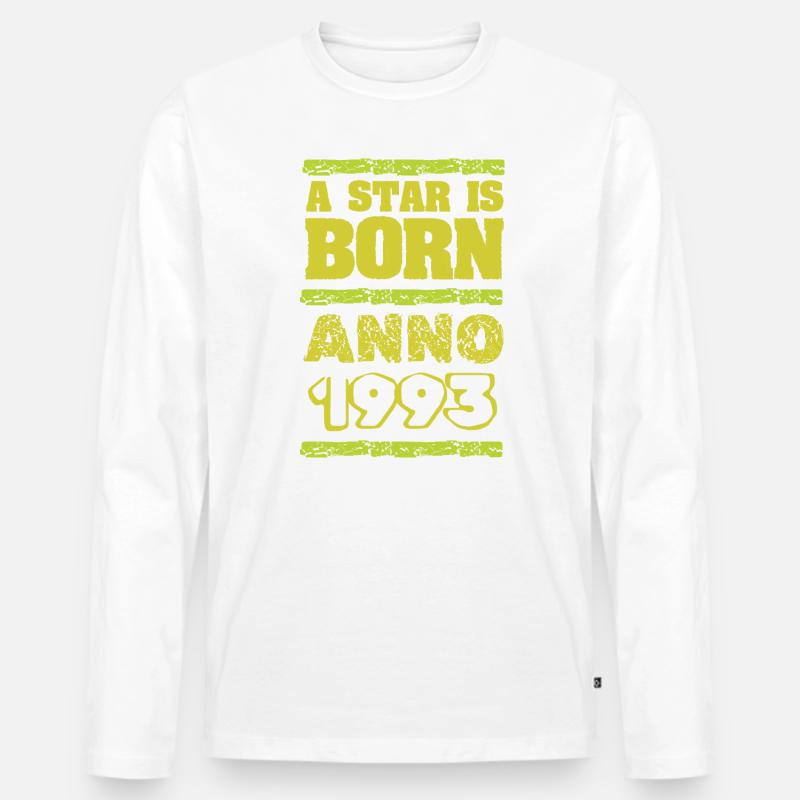 Jahr 1993 - Männer Premium Bio Langarmshirt - undefined