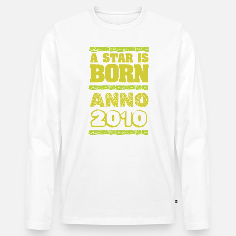 born 2010 - Männer Premium Bio Langarmshirt - undefined