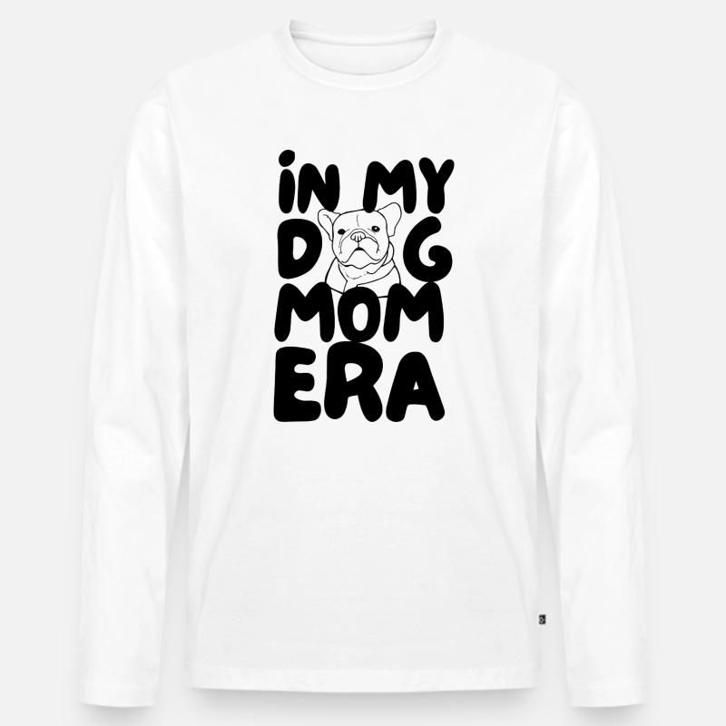 IN DER ÄRA MEINER HUNDEMUTTER - Männer Premium Bio Langarmshirt - Weiß