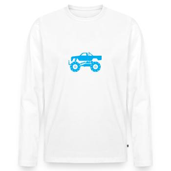 Autobesitzer 2025 Führerschein Bestanden Autofan - Männer Premium Bio Langarmshirt - Weiß - Vorne - Nico (187cm)