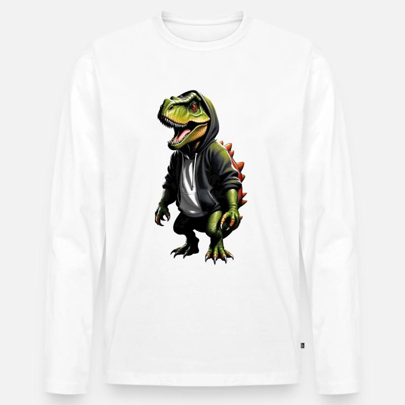 old cool - Männer Premium Bio Langarmshirt - Weiß
