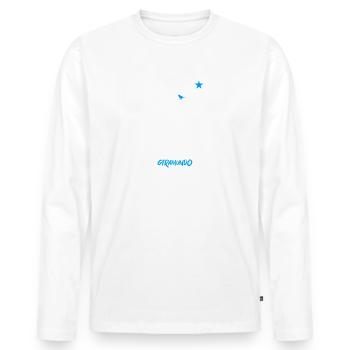 Utopia - Collection Giramundo Reggae - T-shirt manches longues Premium bio Homme - blanc - Devant - Nico (187cm)