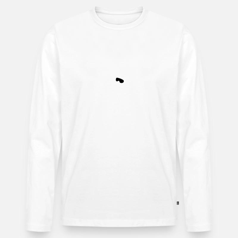 Snowboard Snowboarder - Männer Premium Bio Langarmshirt - Weiß