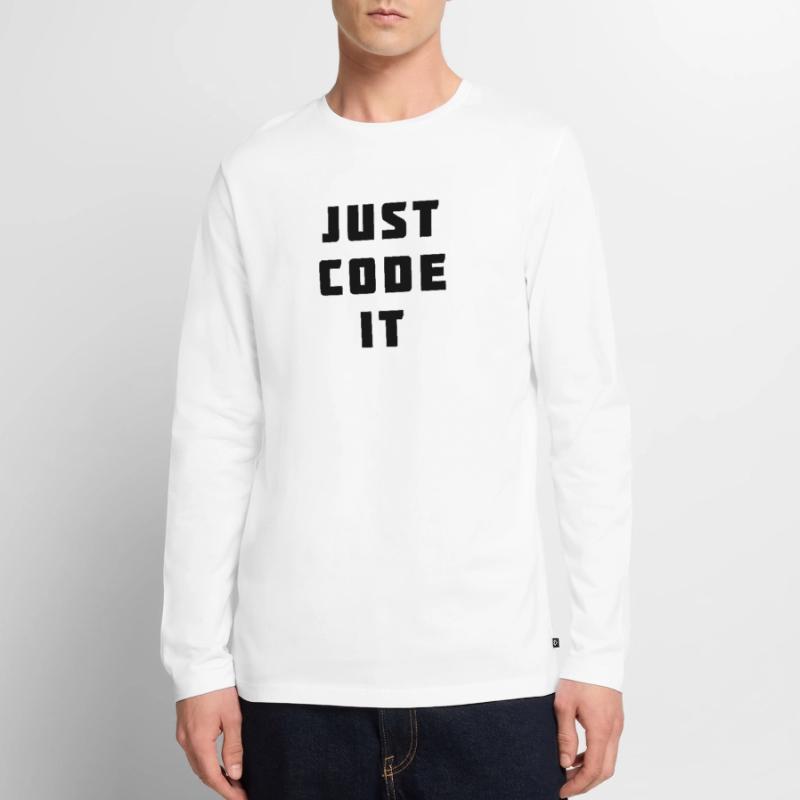 Just code it Men's Premium Organic Long Sleeve Shirt
