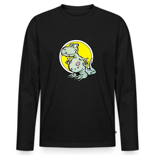 Dino - Männer Premium Bio Langarmshirt