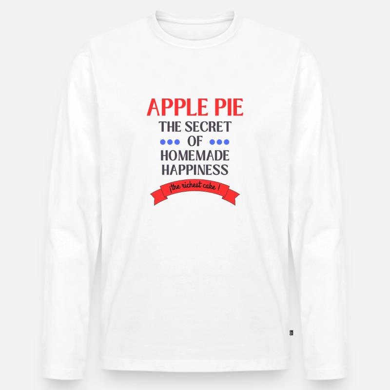 Küchenkuchen des Konditors - Männer Premium Bio Langarmshirt - Weiß