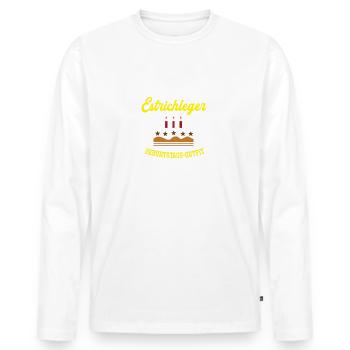 Estrichleger Geburtstag Geburtstagsgeschenk Geb - Männer Premium Bio Langarmshirt - Weiß - Vorne - Nico (187cm)