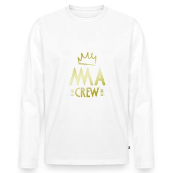 Mma Crew - Männer Premium Bio Langarmshirt - Weiß - Vorne - Nico (187cm)