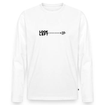 Geek - T-shirt manches longues Premium bio Homme - blanc - Devant - Nico (187cm)