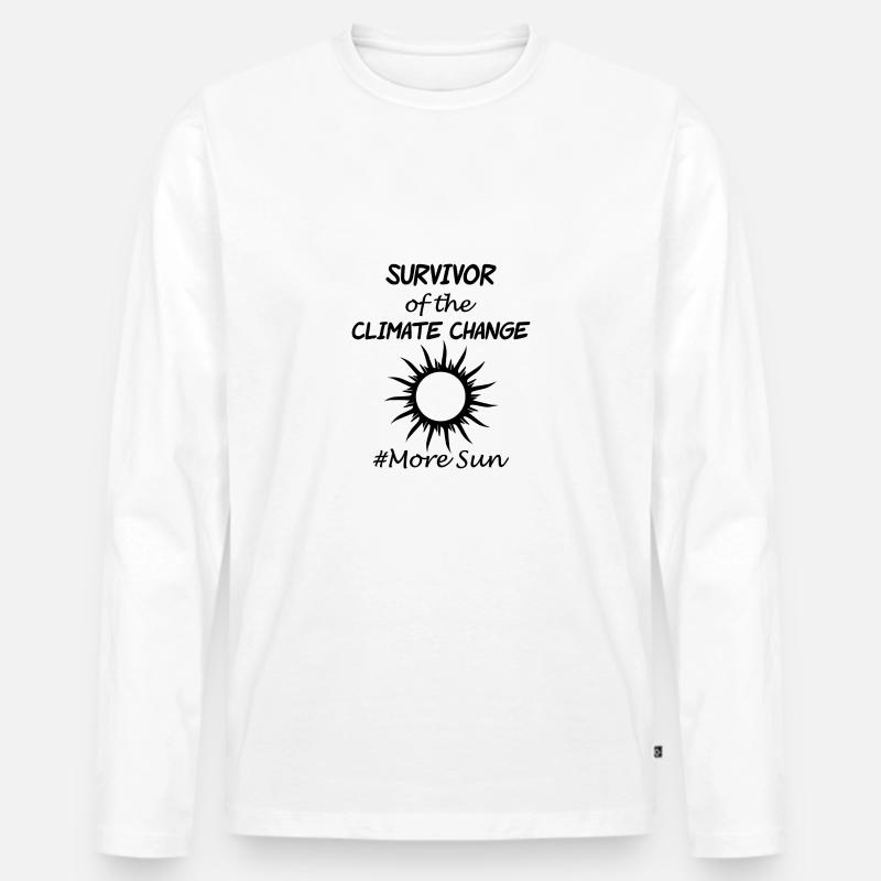 Klima - Männer Premium Bio Langarmshirt - Weiß