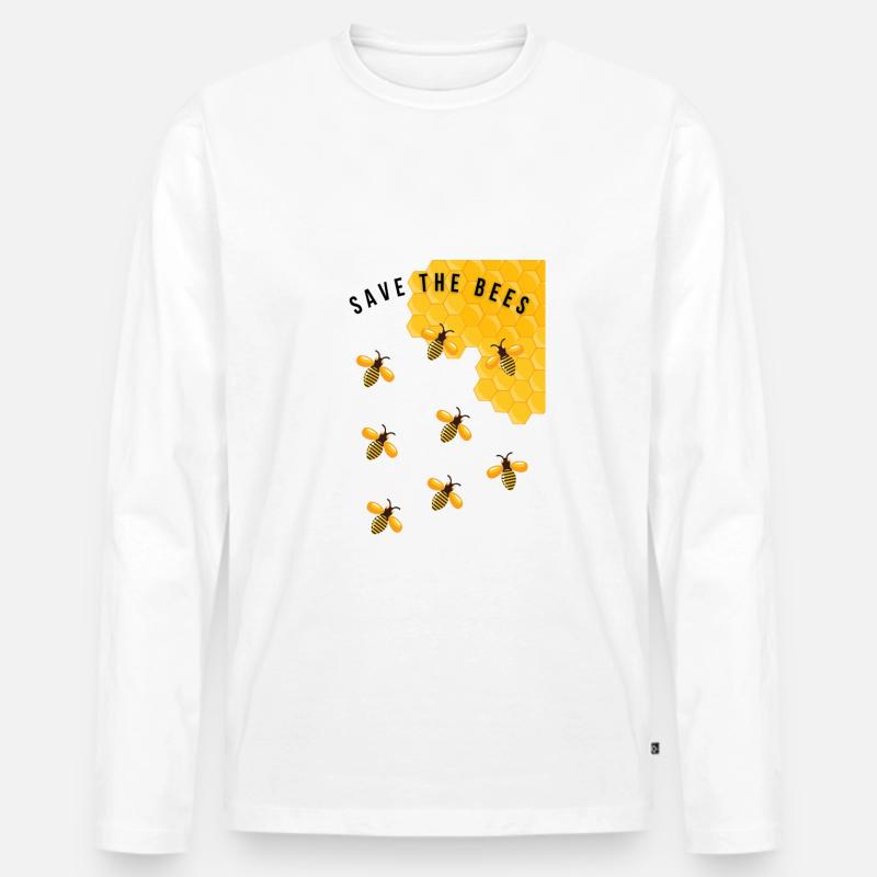 Bienen. - Männer Premium Bio Langarmshirt - undefined