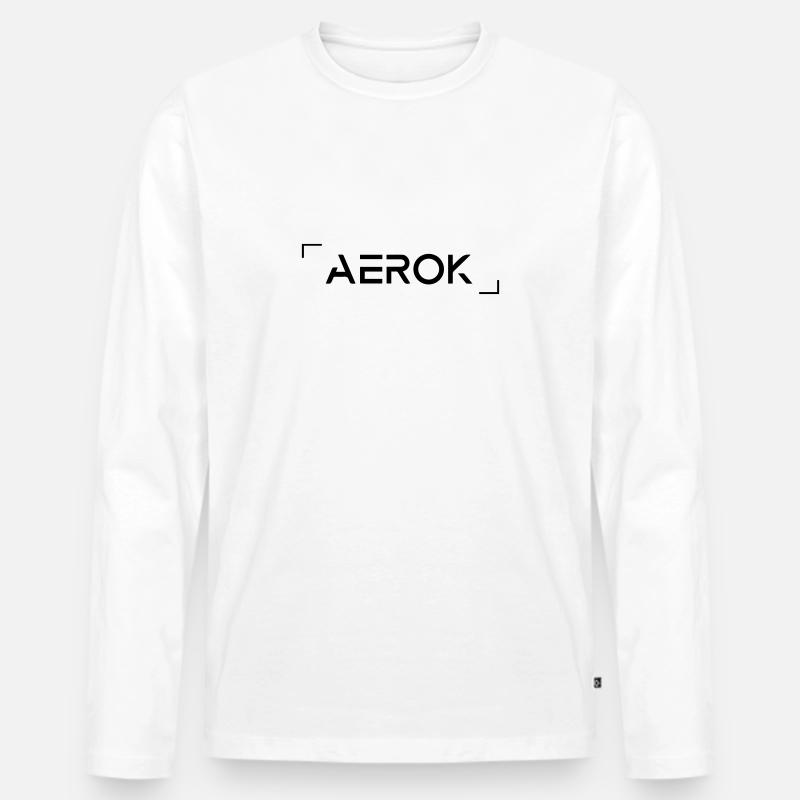Fortschrittlich - Männer Premium Bio Langarmshirt - Weiß