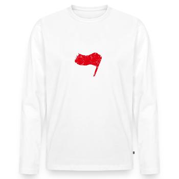 Alerta Alerta Antifascista161 Antifa - Männer Premium Bio Langarmshirt - Weiß - Vorne - Nico (187cm)