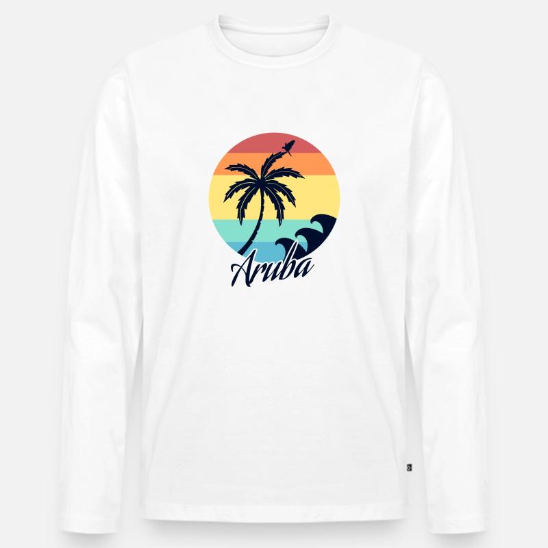 Aruba - Männer Premium Bio Langarmshirt - undefined