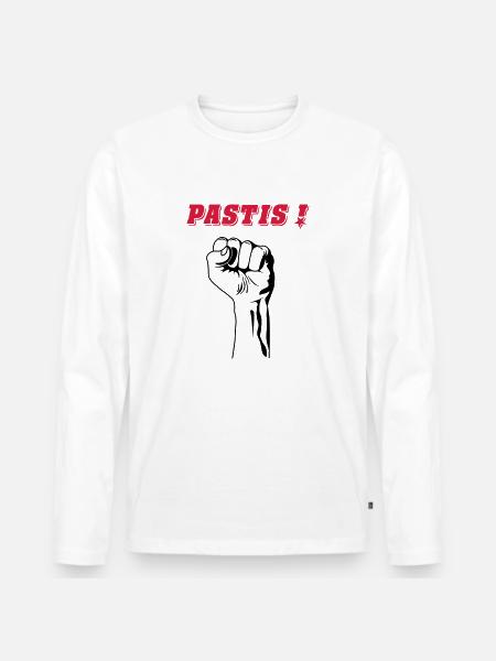 REVOLUTION PASTIS - T-shirt manches longues Premium bio Homme - blanc