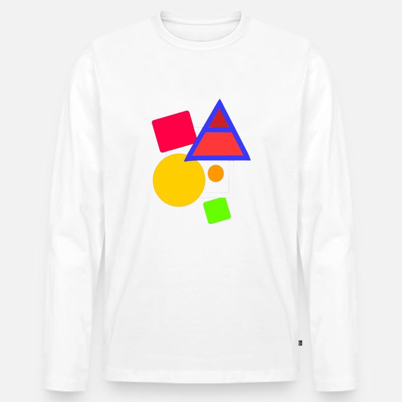 Sommer - Männer Premium Bio Langarmshirt - Weiß
