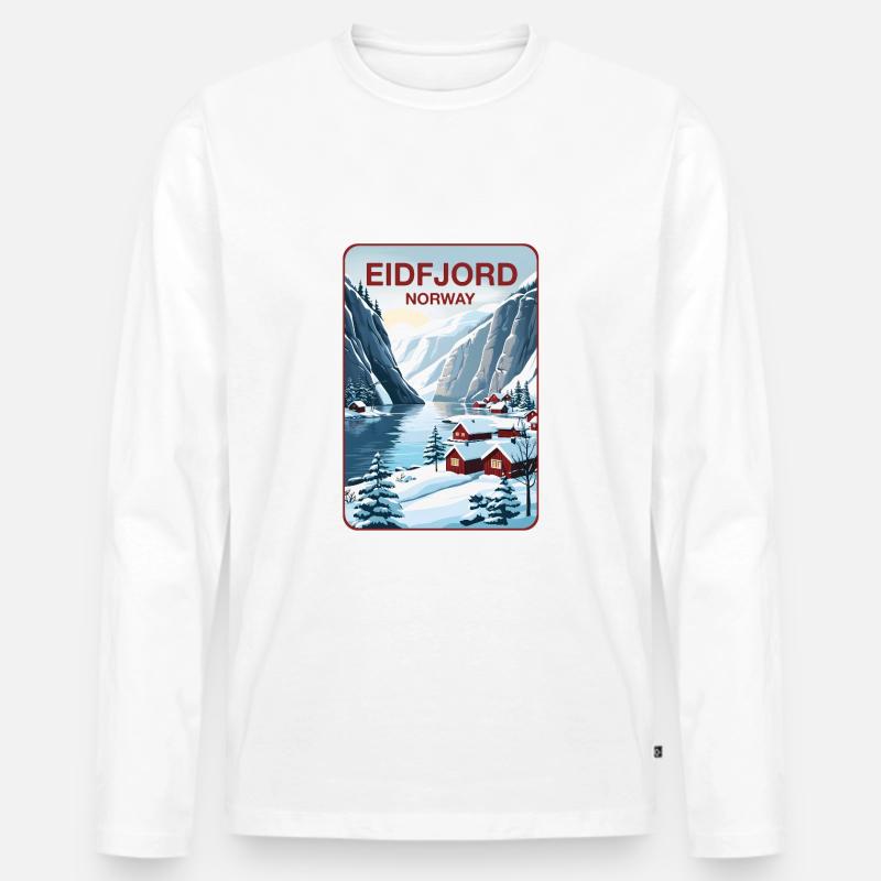 Eidfjord - Männer Premium Bio Langarmshirt - undefined