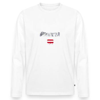 Patscherkofel,mountain,mountains,Austria,ski area,skiing - Men's Premium Organic Long Sleeve Shirt - white - Front - Nico (187cm)