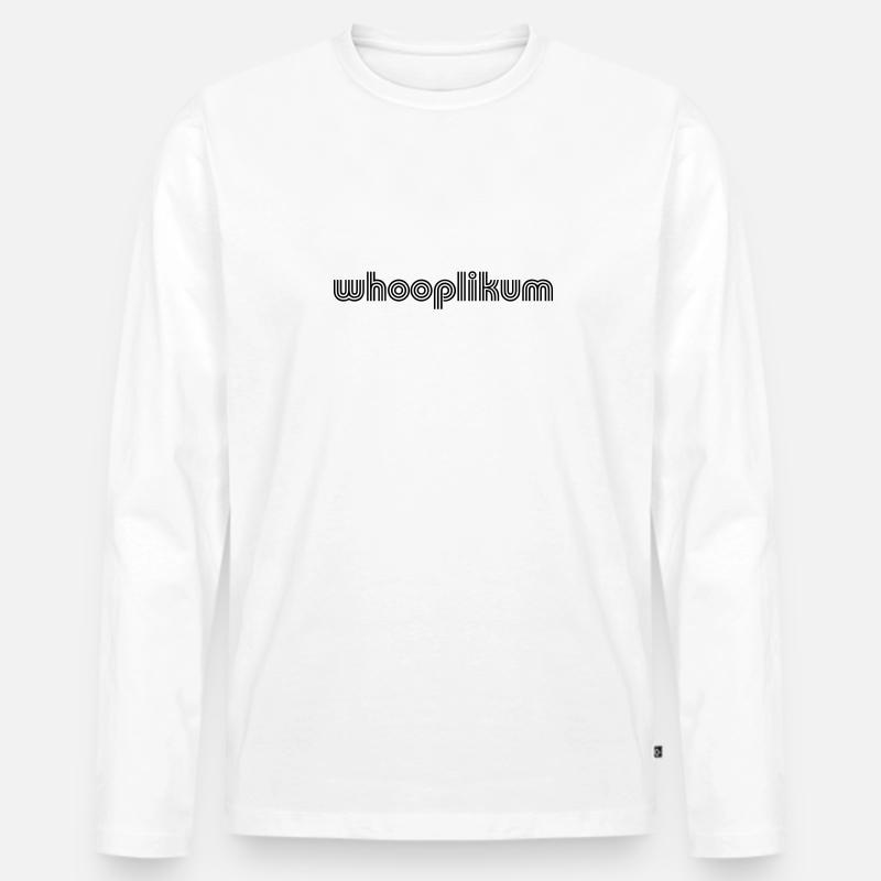 whooplikum - Männer Premium Bio Langarmshirt - Weiß