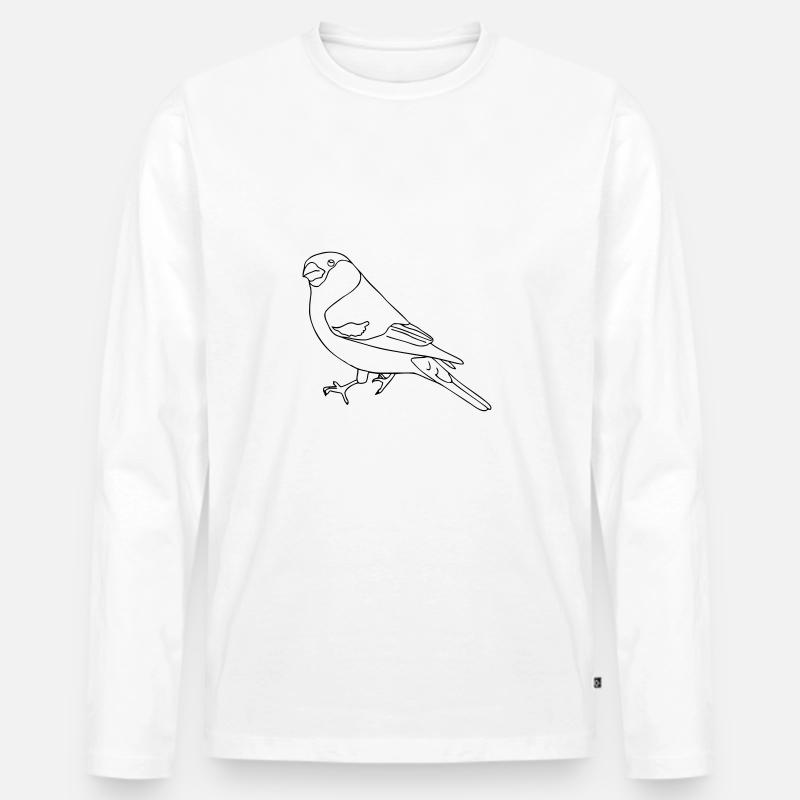 Gimpel - Männer Premium Bio Langarmshirt - Weiß