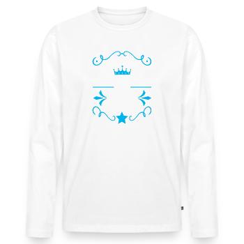 Schuster Geburtstag Geboren 1995 Kollegen Geb - Männer Premium Bio Langarmshirt - Weiß - Vorne - Nico (187cm)