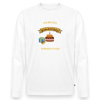 Futsal Geburtstag Spieler Trainer Hallenfußball - Männer Premium Bio Langarmshirt - Weiß - Vorne - Nico (187cm)
