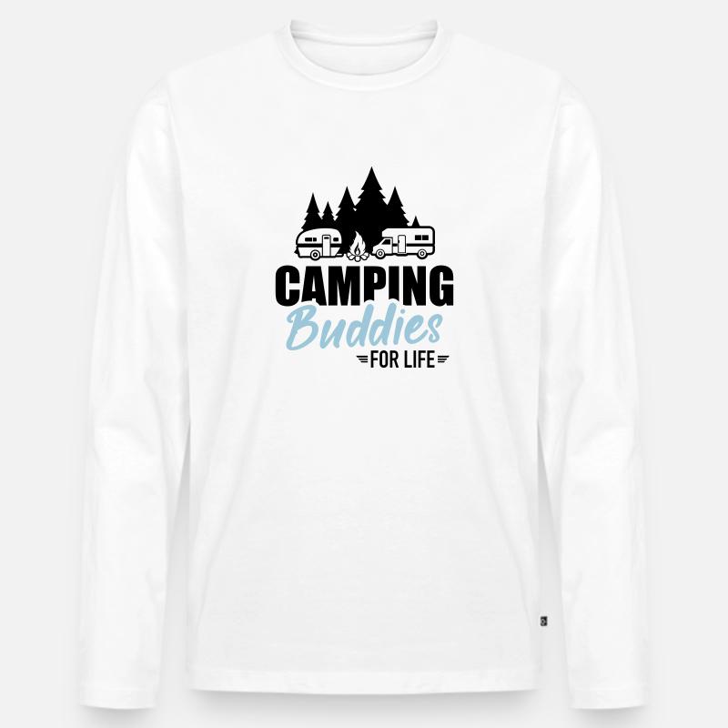 Wohnmobil - Männer Premium Bio Langarmshirt - Weiß