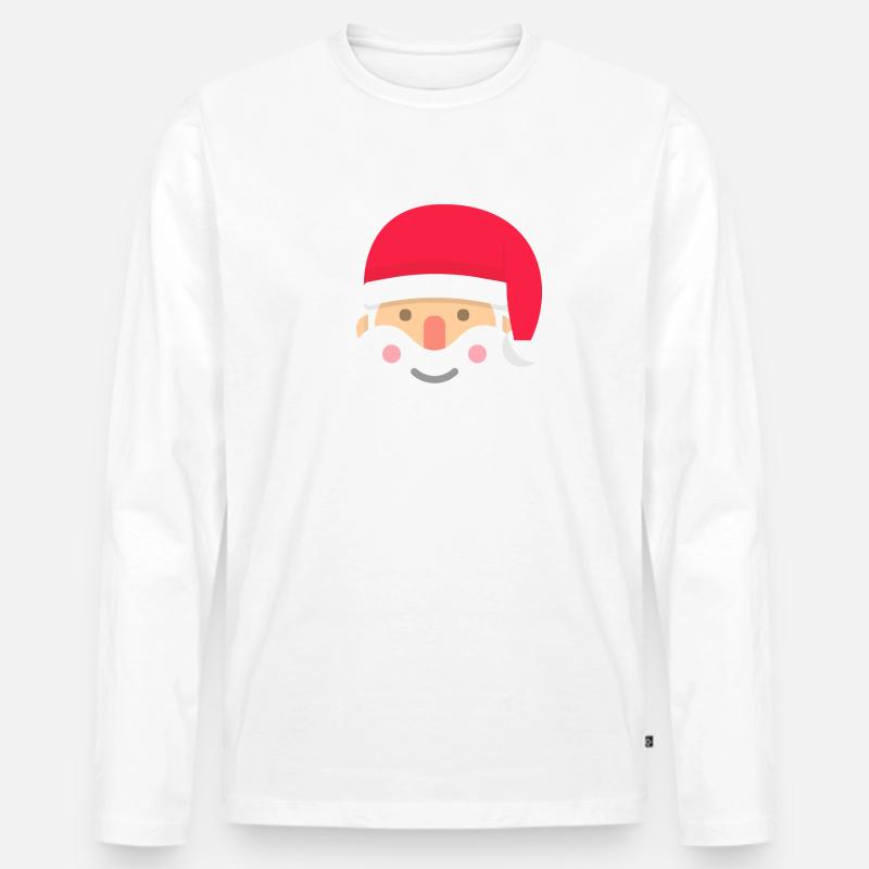 Der Weihnachtsmann - Männer Premium Bio Langarmshirt - Weiß